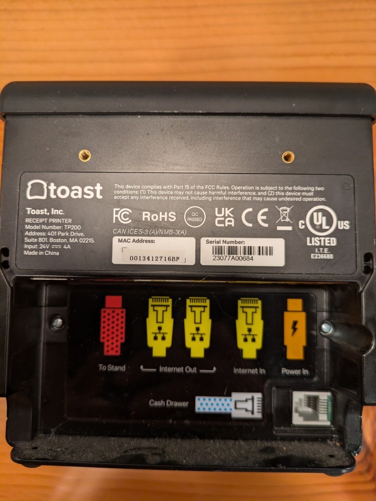 New Toast POS System W/ Hand Held