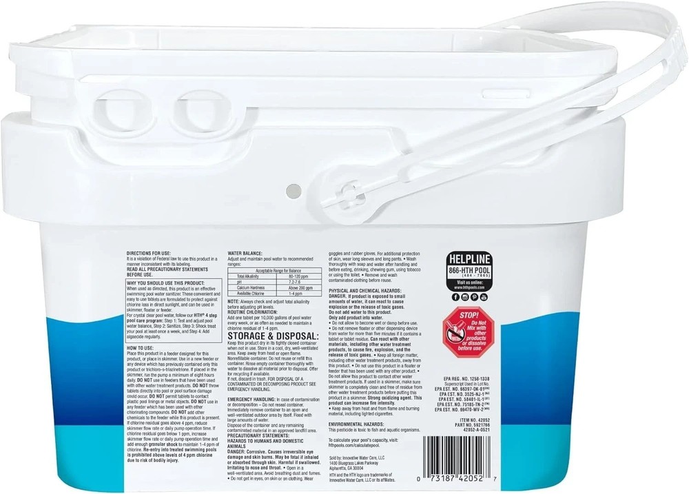 HTH™ Pool Care 3" Chlorine Tabs Advanced