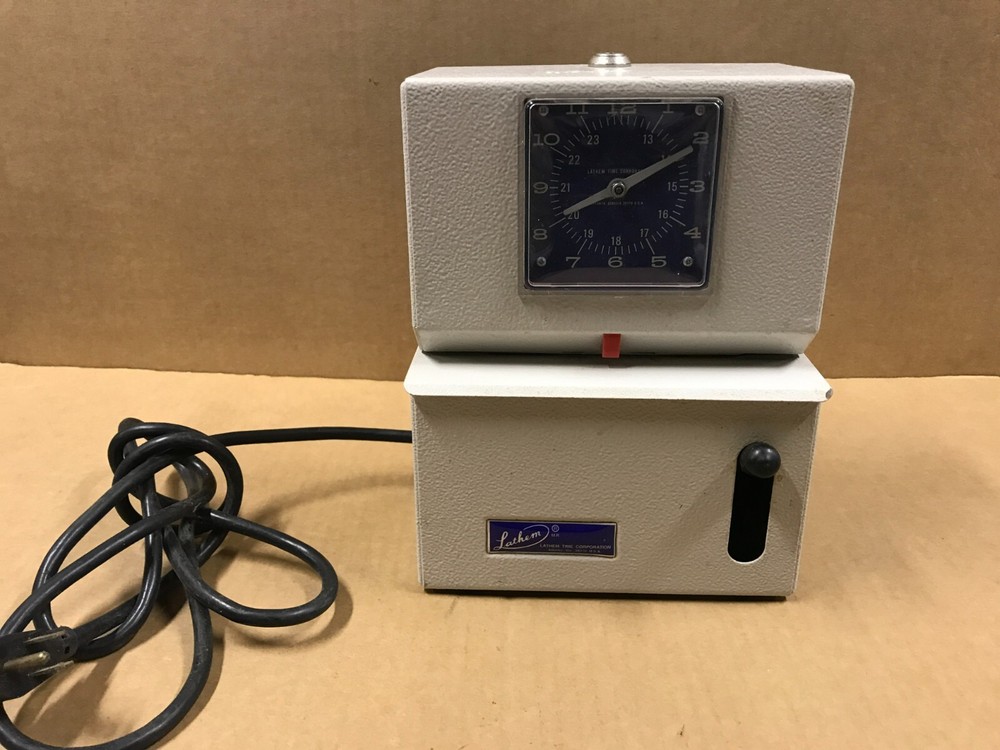 Lathem Model #2201 Punch Time Clock - A-630502 - Tested