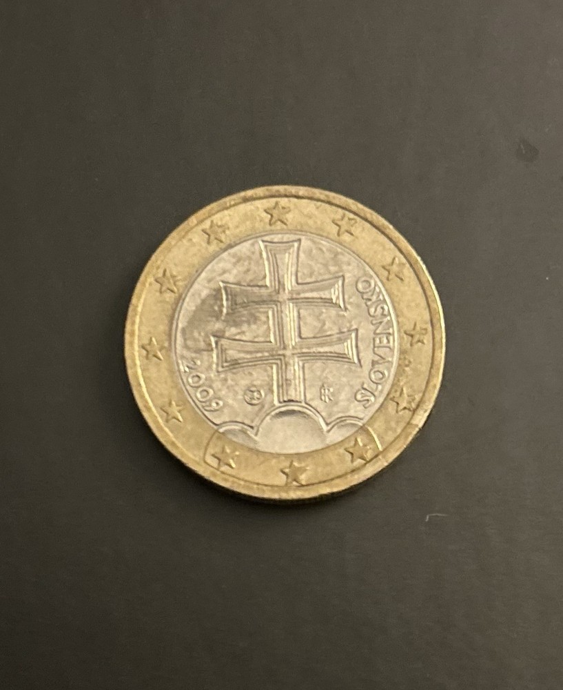 Slovensko 2009 €1 Euro Coin, Circulated