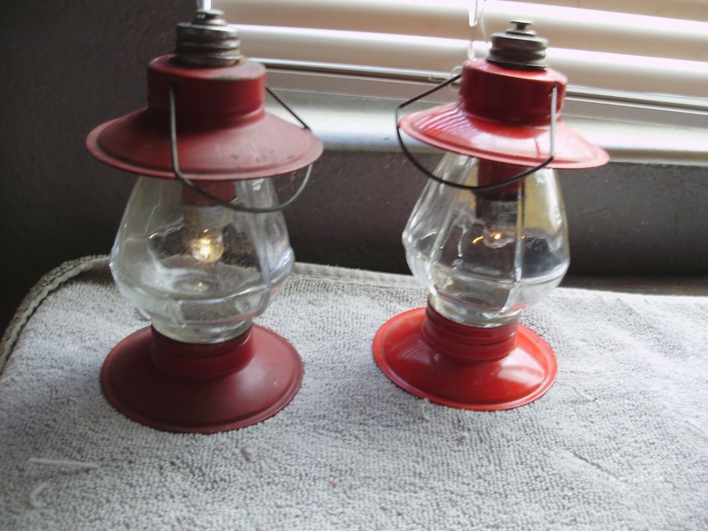 5" "STOUGH" BATTERY LANTERNS 2 EACH