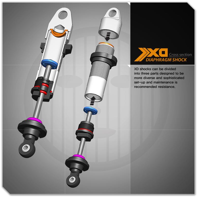 Gmade - XD Diaphragm Shock 113mm (2pcs)
