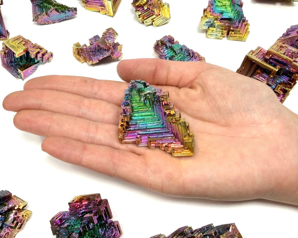 LARGE Bismuth Crystals / Iridescent Rainbow Bismuth Specimens - Choose Size