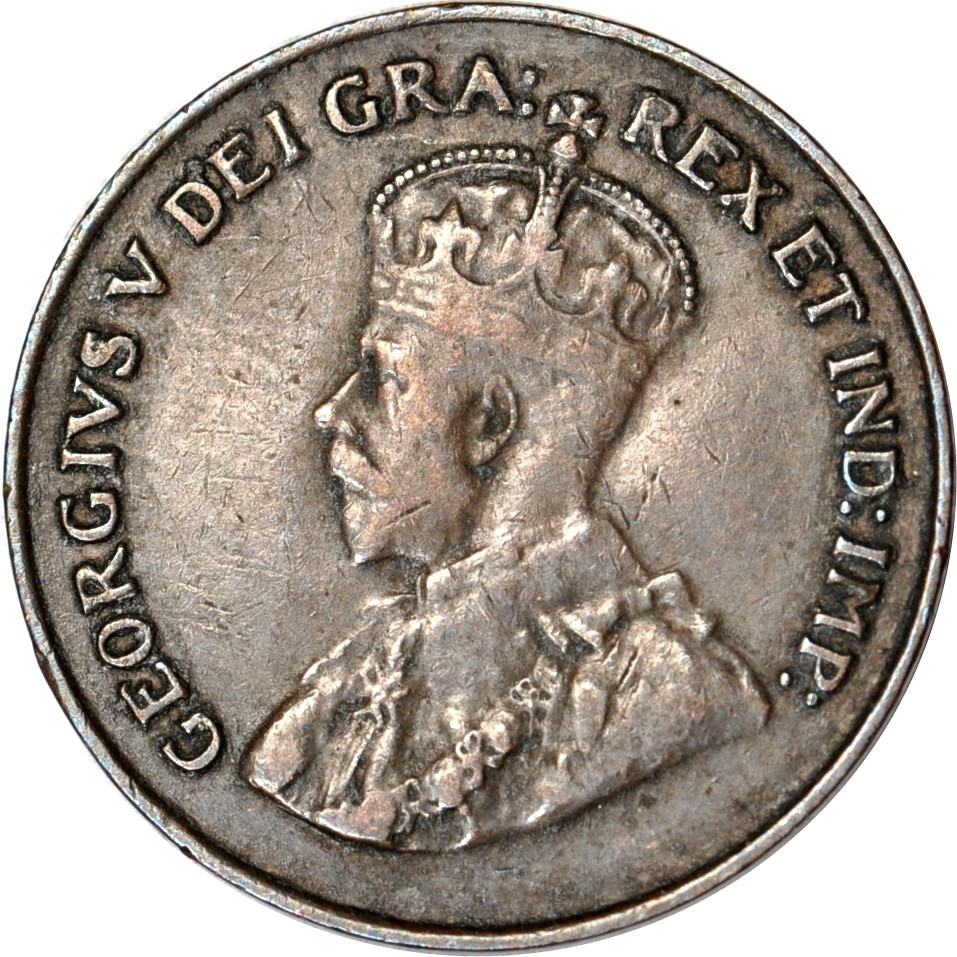 1925 1C Canada One Cent XF K19186