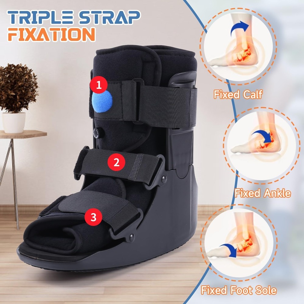 Short Walking Boot Fracture Boot Air Walker Boot for Orthopaedic Boot for Spr...