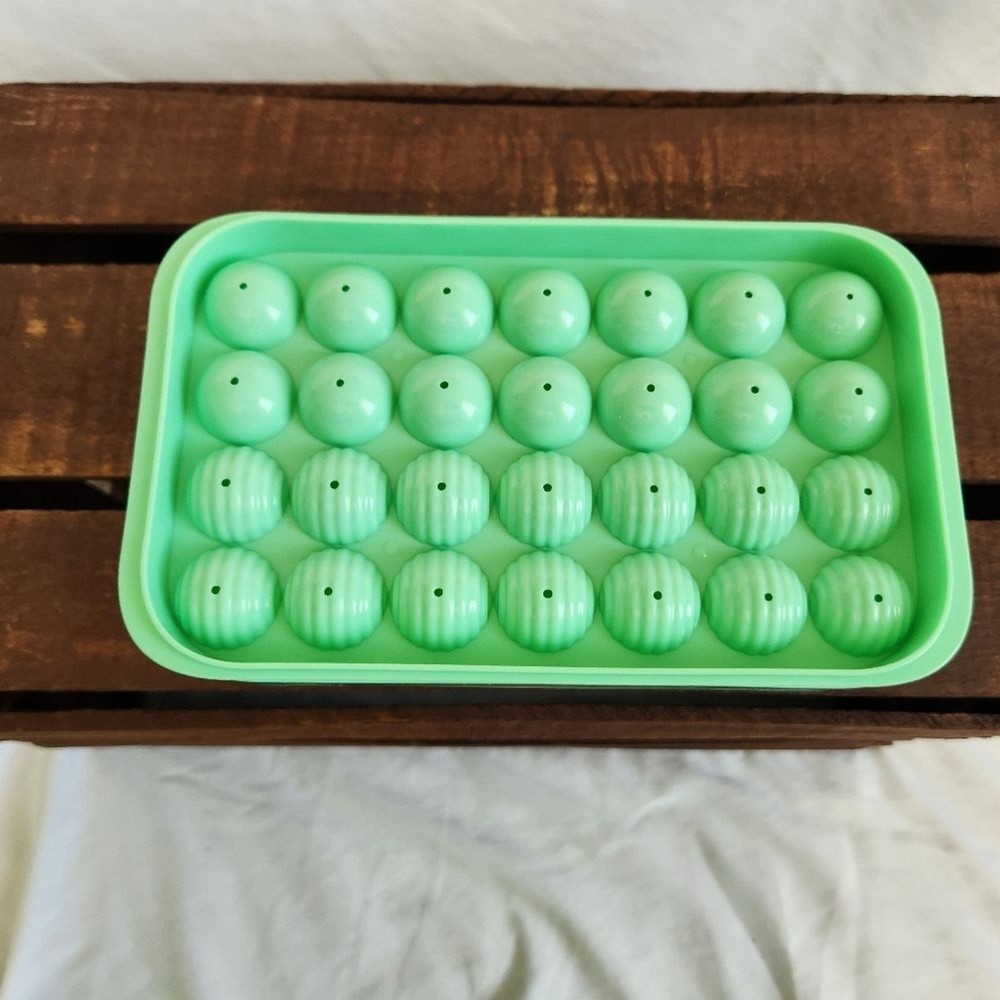 Ice Ball Maker & Storage Container W/ Scoop Unique Cool Mini Round Bar Tool