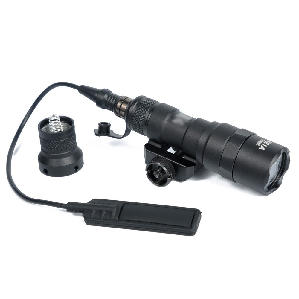 M600B M300B Tactical Light LED Weapon Flashlight with Pressure Switch & Tail Cap