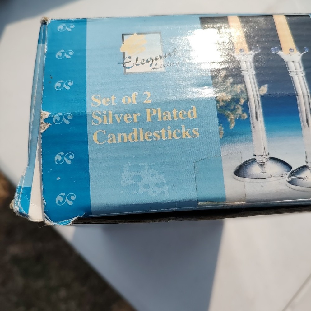 Vintage Swedish Silver Plated Jester Crown Candlestick Holders