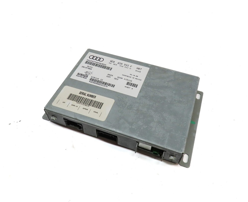 2009 AUDI S5 (B8 8T) SIRIUS SATELLITE RADIO CONTROL MODULE