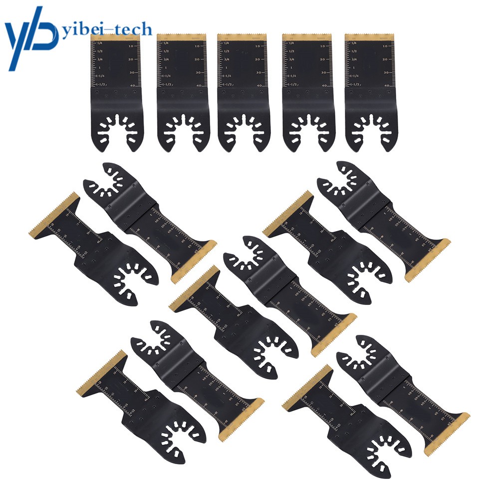 Multitool Oscillating Tool Blade Metal Cutting 15Pack for Wood Nails Screws