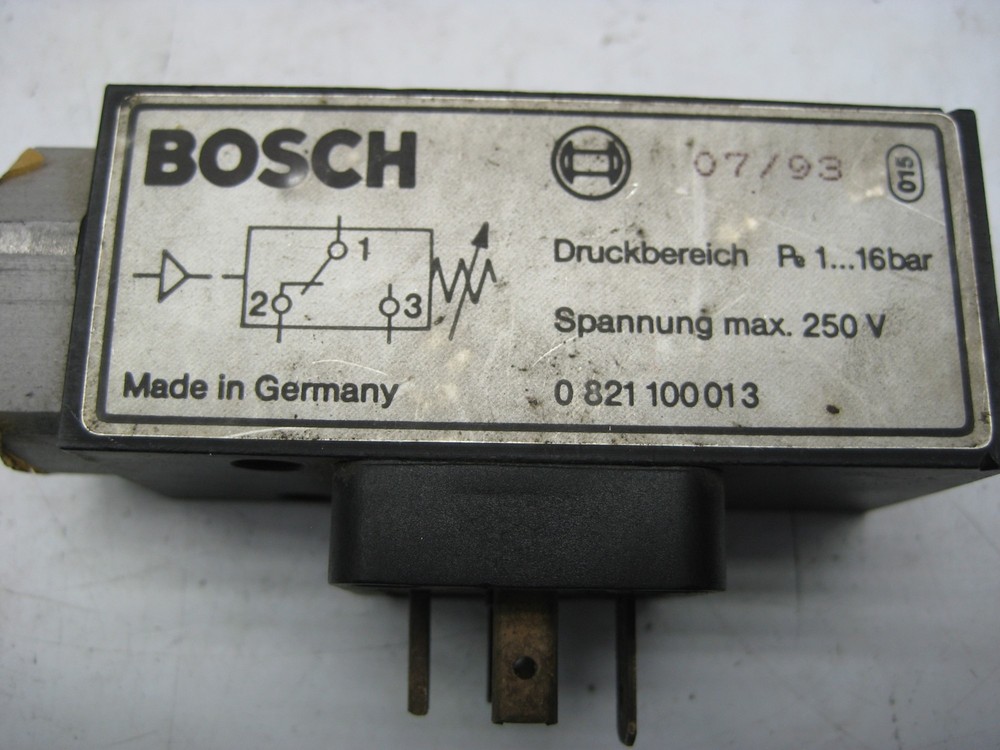 BOSCH 0821100013 PRESSURE SWITCH UNMP