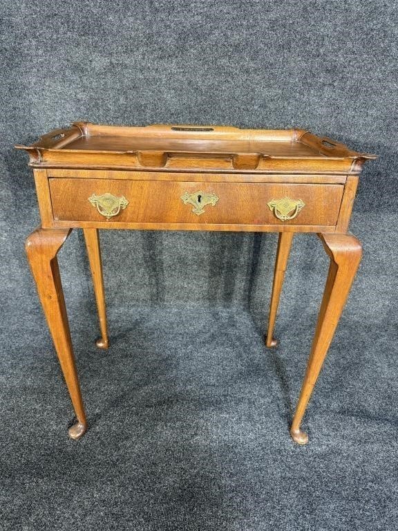English Mahogany Tea Table 19thc