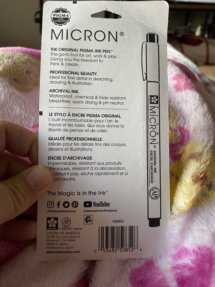 Micron Fine Line Pen Set Black
