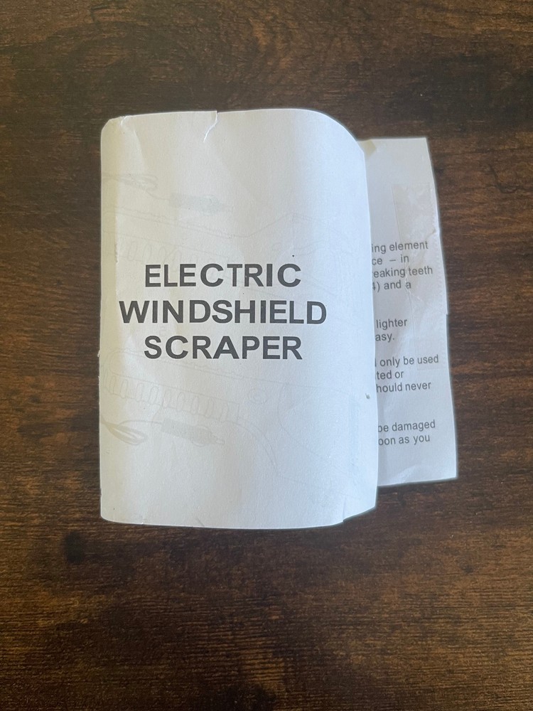 Electric Heated Windshield Ice Scraper 12V with Corded Plug