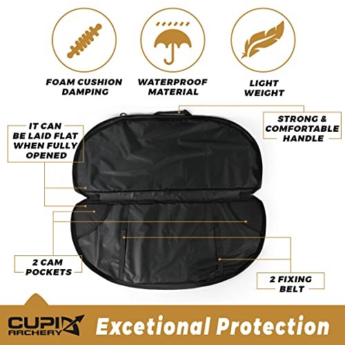Compound Bow Case Soft Light-Weight Bow Bag with 37in Inside Length Black