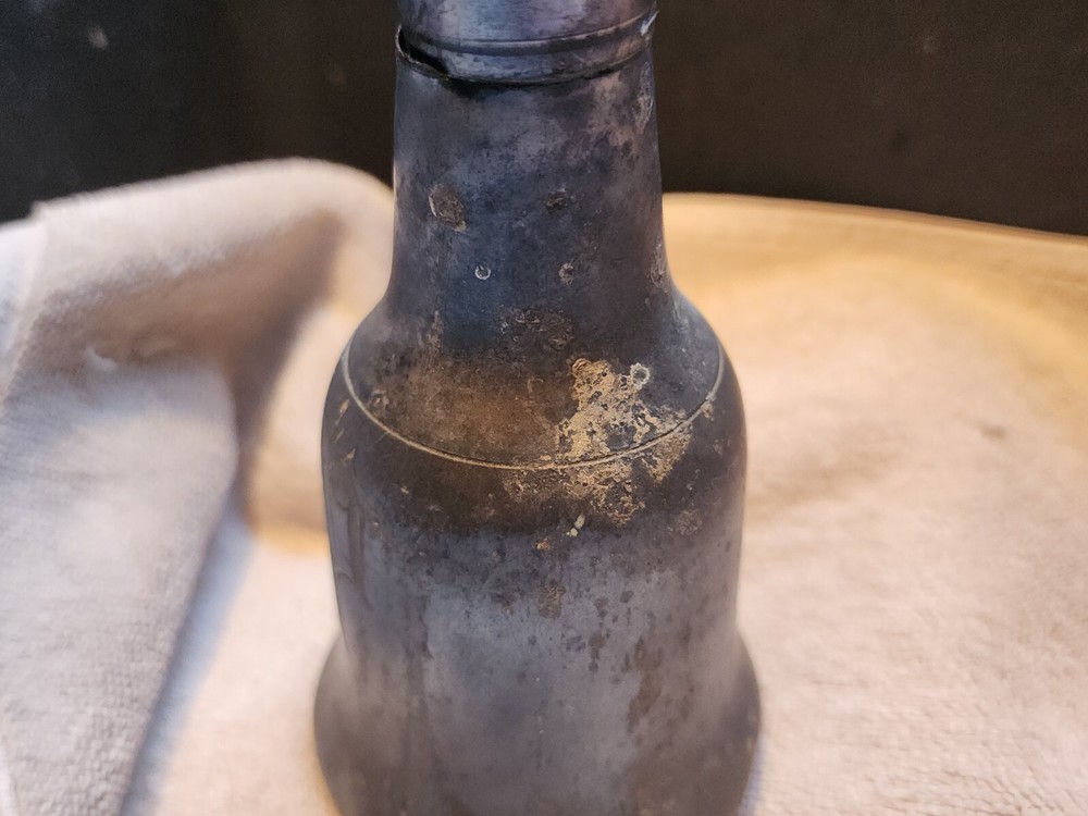 Vintage Waldrof Silver Co. Bottle With Markings E.l.b.M .16
