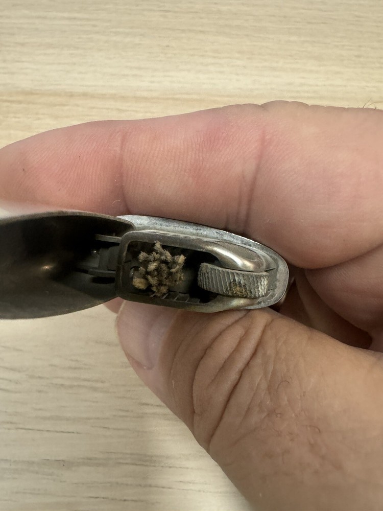 Vintage Ronson Typhoon Flip Top Lighter - Silver Tone