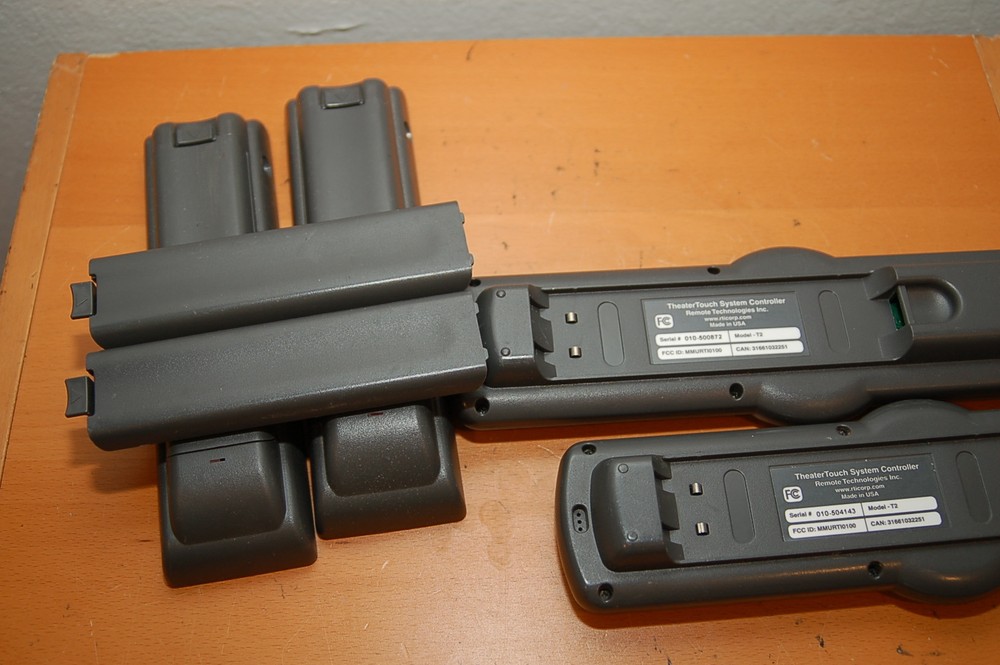 Lot of 2 RTI Theater Touch System Remote Control Controller T2