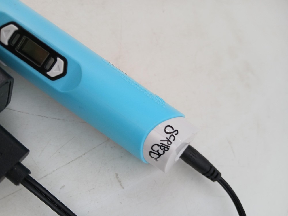 General Scrib3D 3D Printing Pen FDM Blue W/ Power Adapter Drawing Tool