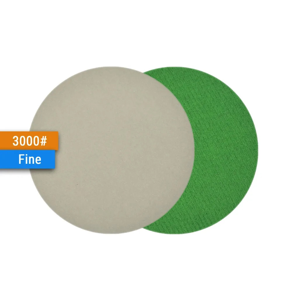 30PCS 3 Inch(75mm) Silicon Carbide Hook&Loop Flocking Waterproof Sanding Discs f