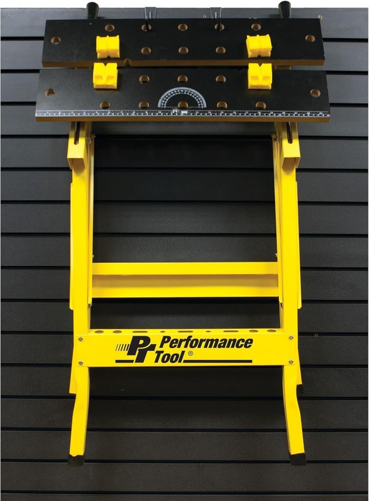 W54025 Portable Multipurpose Workbench & Vise - 200 lbs Capacity - Yellow