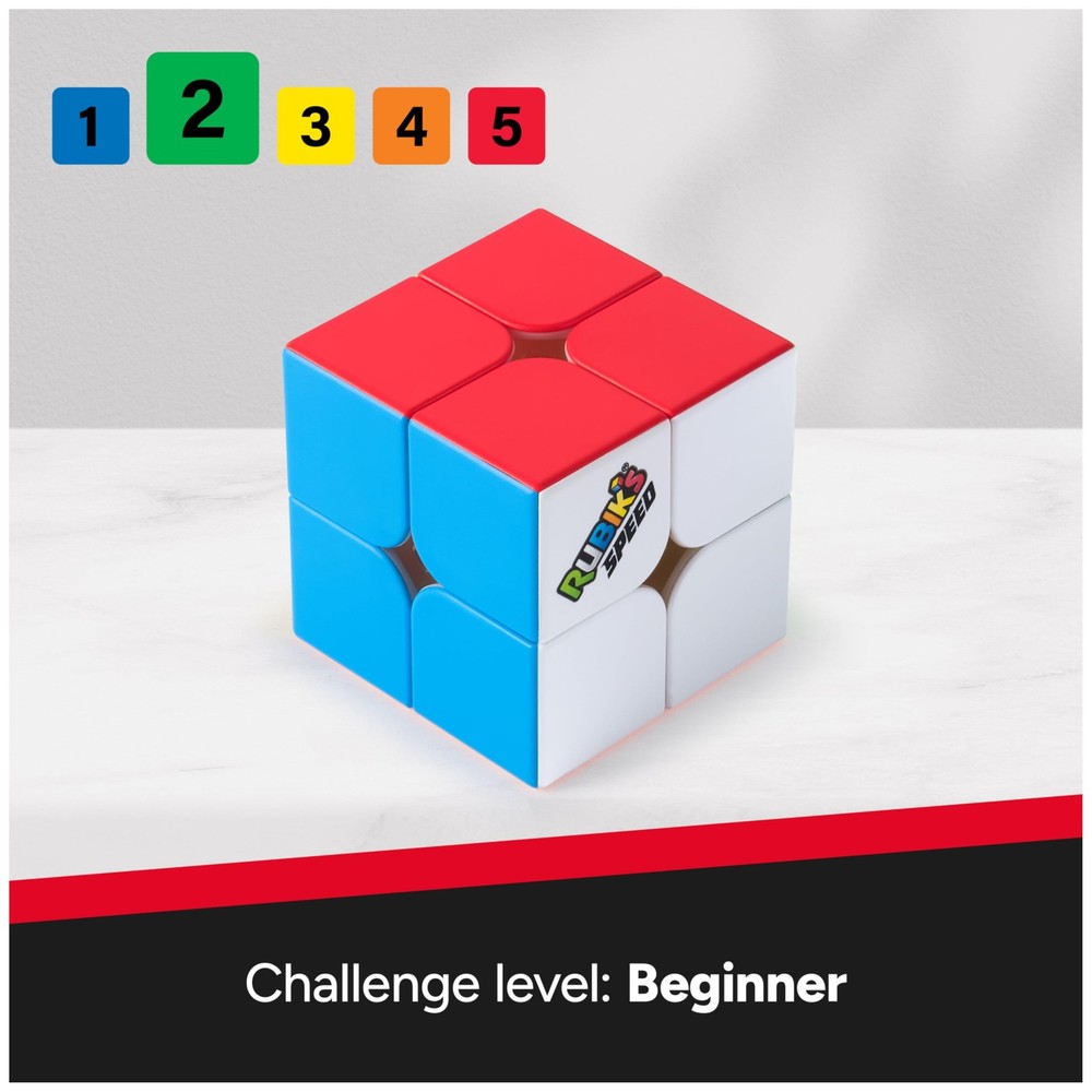 Rubik’s Cube, 2x2 Speed Cube for Super Fast Solves, Problem-Solving Brain T..