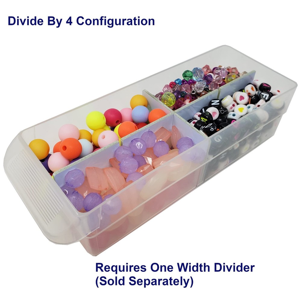 BIN BETTER (16-Pack) Small Drawer Configurable Width Dividers Small, White