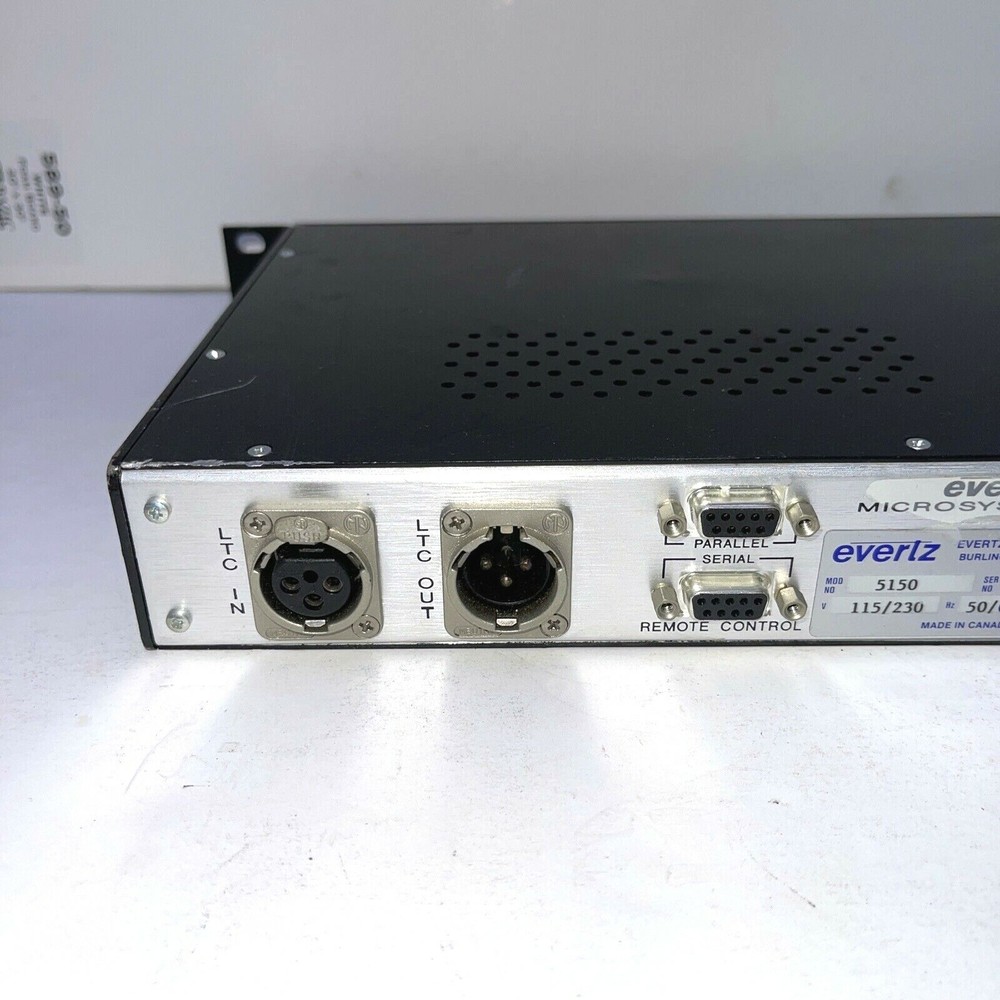 Evertz 5150 After Burner Time Code Device Fast Free Shipping