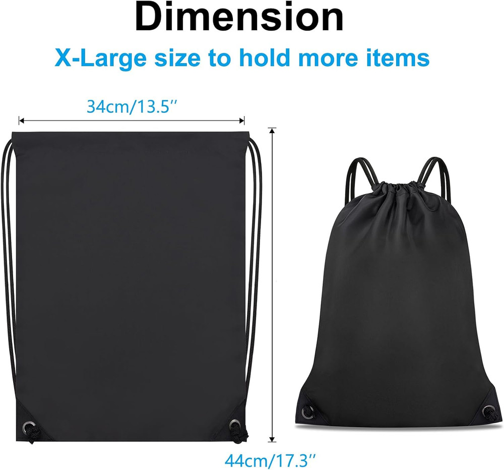 2PCS Drawstring Bags Bulk, String Backpack for Men Women, Cinch Bag Draw String