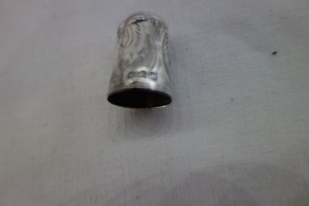 Sterling Silver Hallmarked Thimble (Open Top)