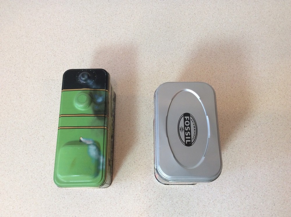 2 - Tin Boxes with Trains on them Streamliners Southern