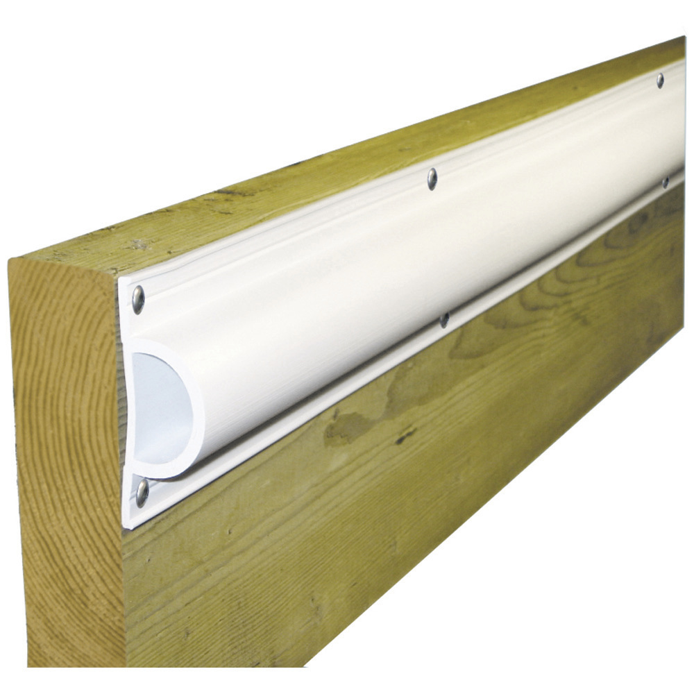 Dock Edge Standard ""D"" PVC Profile 16ft Roll - White""