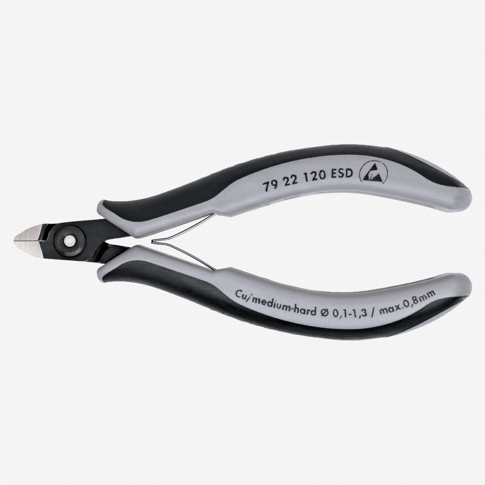 Knipex ESD Precision Electronics Diagonal Cutters Mini-Head - MultiGrip