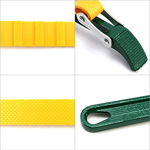 9" Belt Strap Wrench, Multi-Purpose Adjustable Strap Oil Filter 9" (1 pack)
