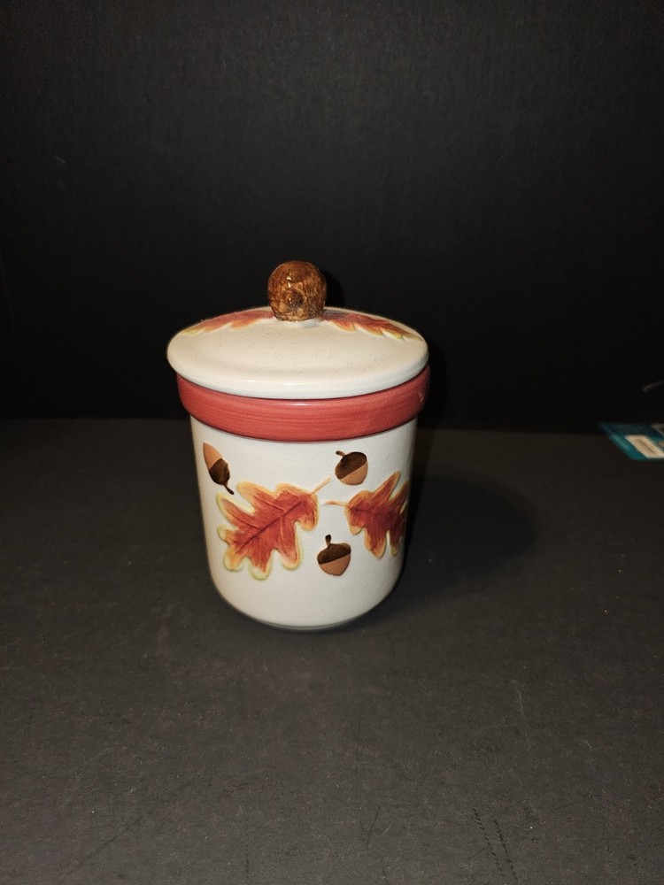 Fall Decorative Jar With Lid