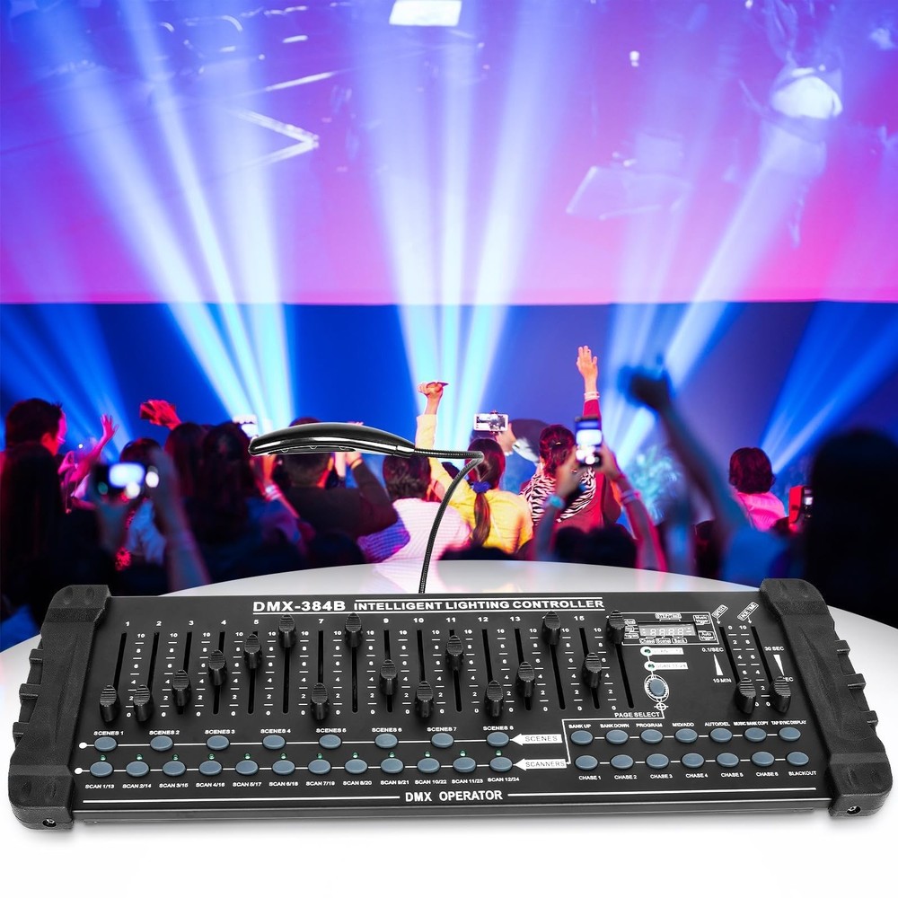 DMX512 DJ Controller 384CH DMX Cotroller Use for Program Editing of Bar Club ...