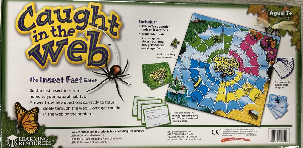 Learning Resources Caught in the Web The Insect Fact Game