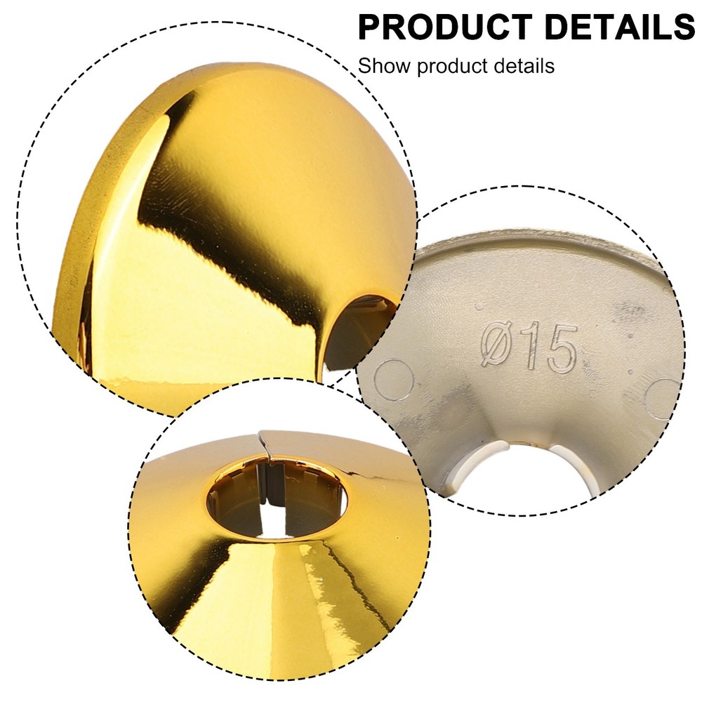 Plastic Covers Radiator Pipe Collars Shield Gold Plastic Covers Install