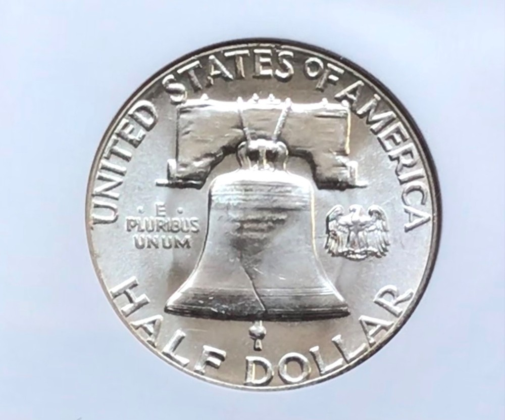(2) 1958 Type 2 Reverse Franklin NGC MS64