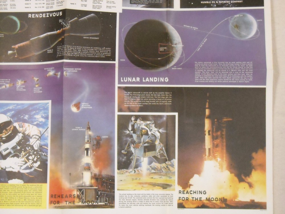 Vintage Humble Oil America's Space Flight Program