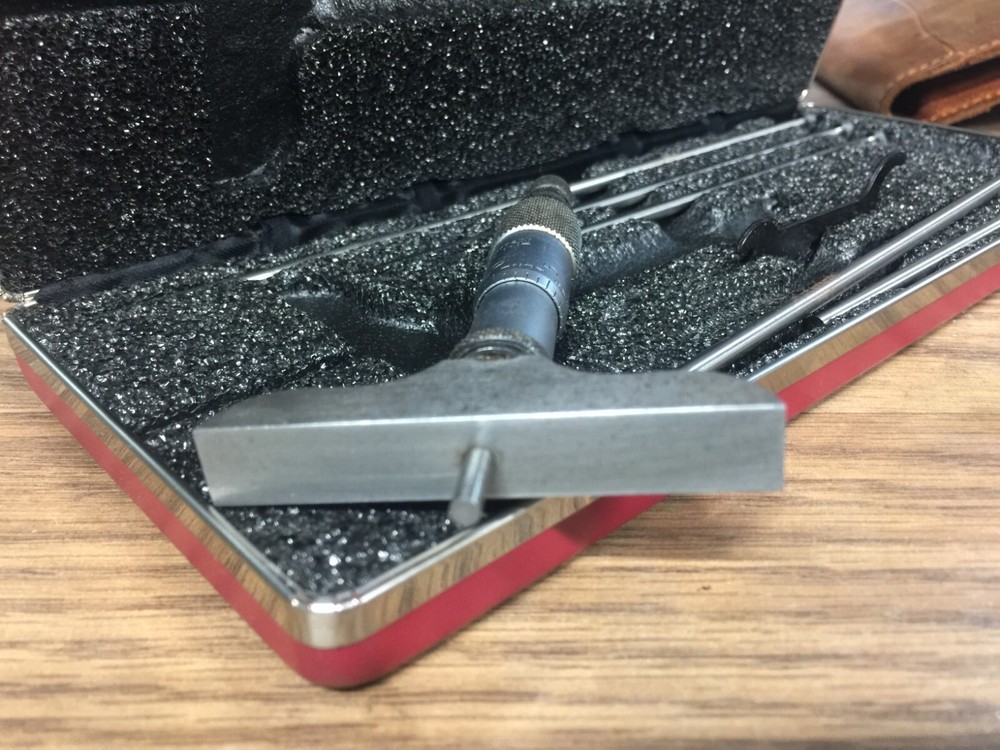STARRETT 0 - 6 " DEPTH MICROMETER .001 "