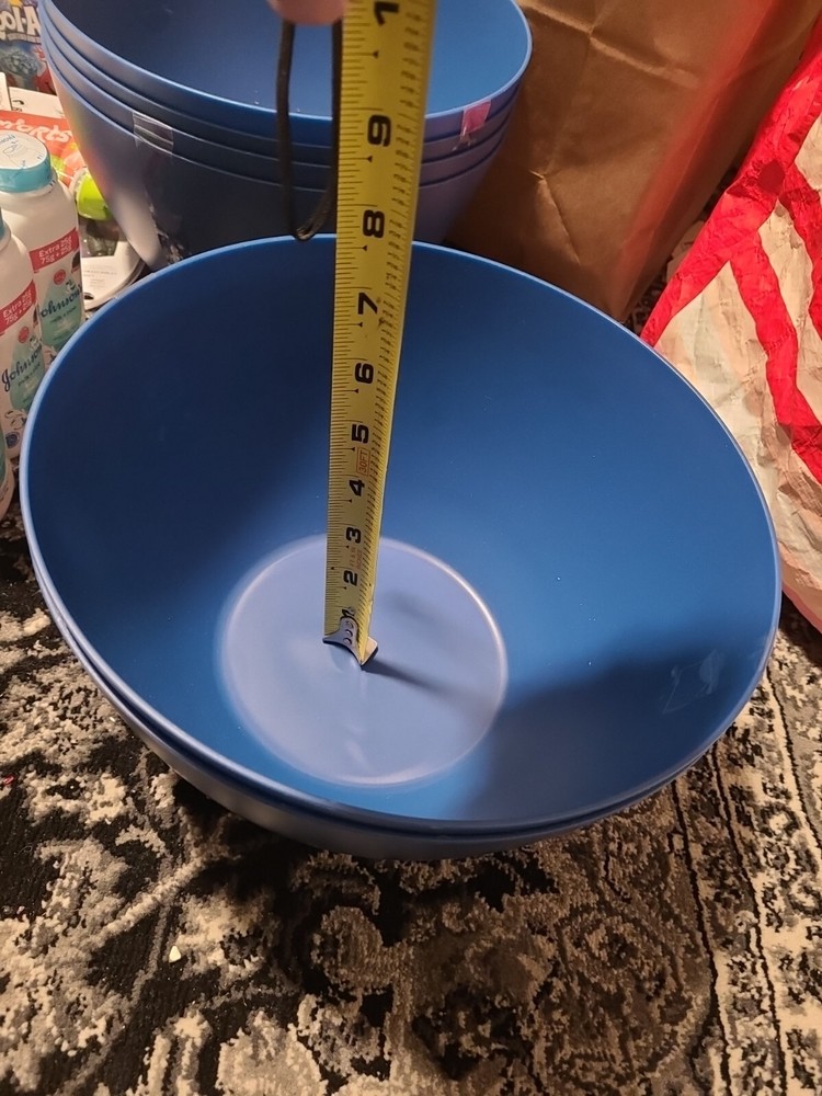 2PK/Large Serve Bowl, Spring Summer Polypropylene Sodalite Blue