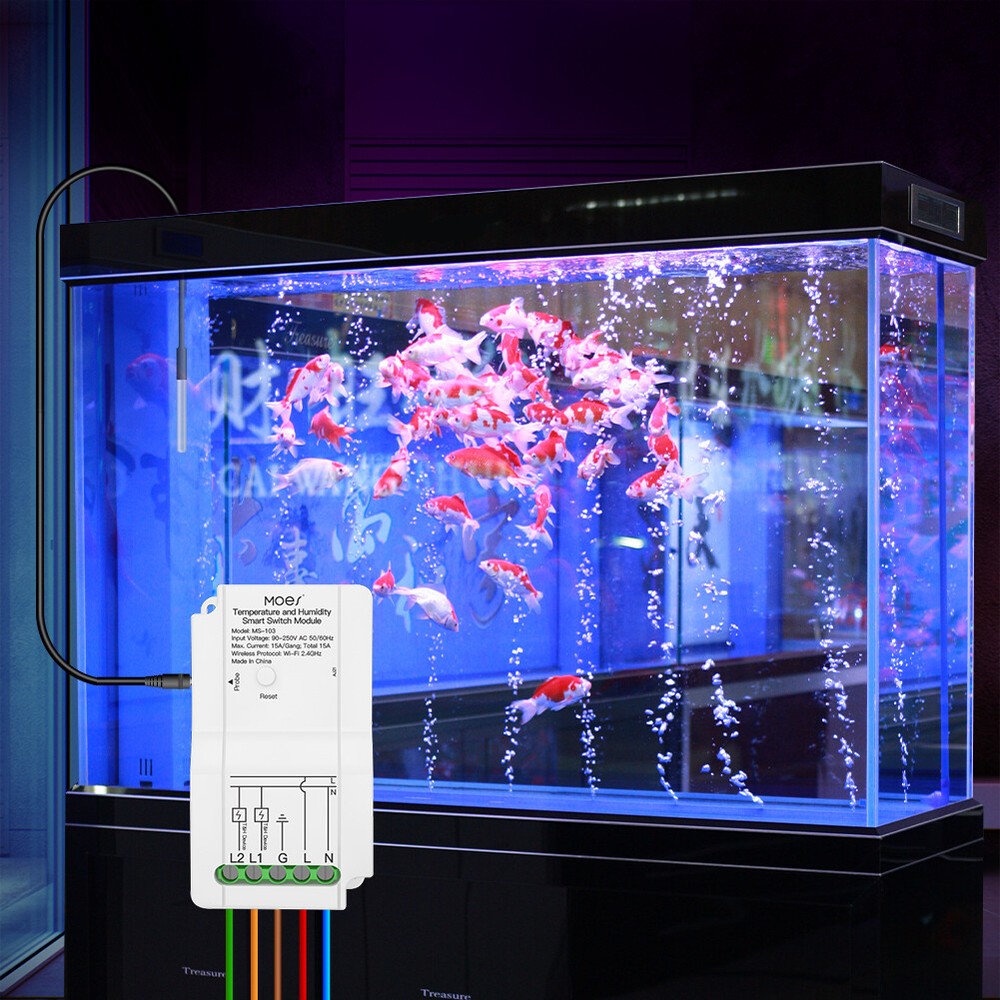 Tuya Smart Wireless WiFi Temperature & Humidity Switch Module Sensor with Probe