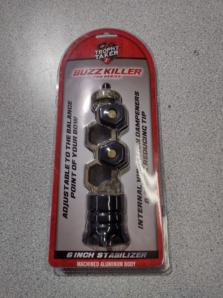 NEW!!! TROPHY TAKER BUZZ KILLER...6"ALUMINUM STABILIZER