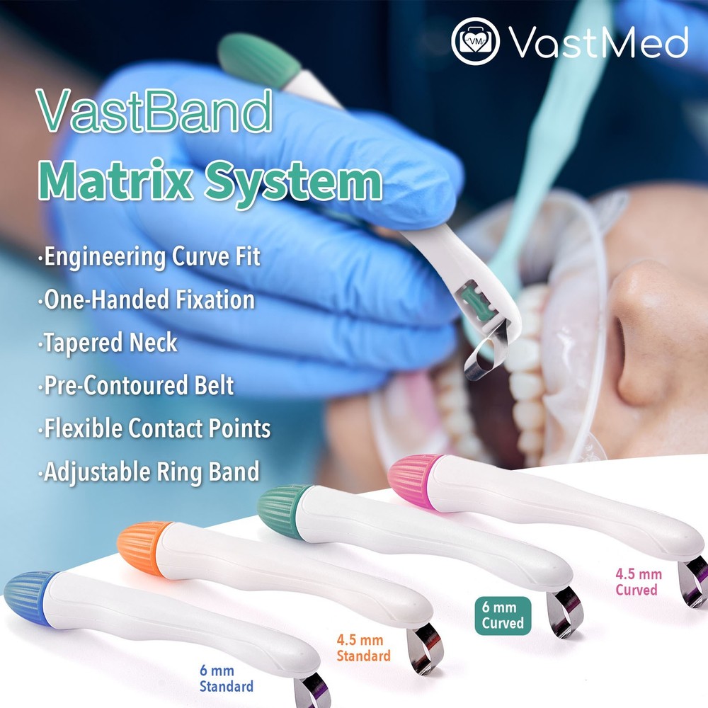 Dental Matrix Bands, Multiple Sizes by Vastmed
