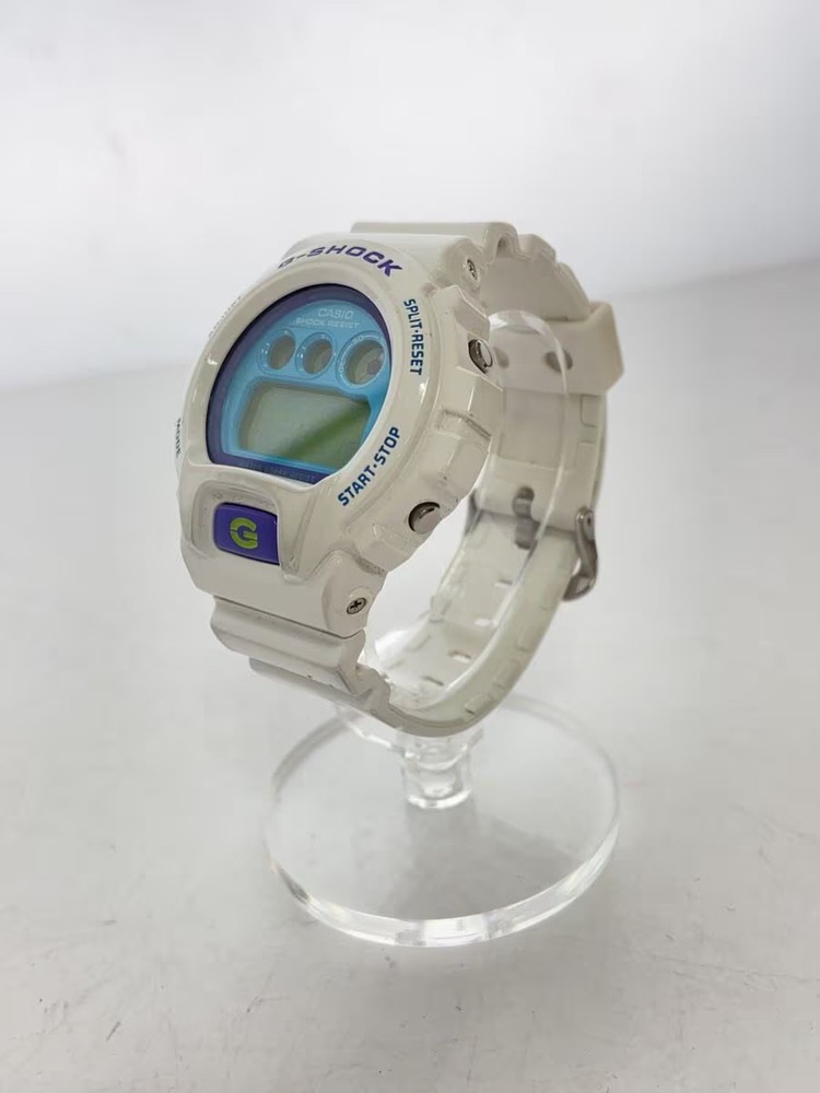 CASIO Quartz Watch G SHOCK Digital Rubber BLU WHT SS