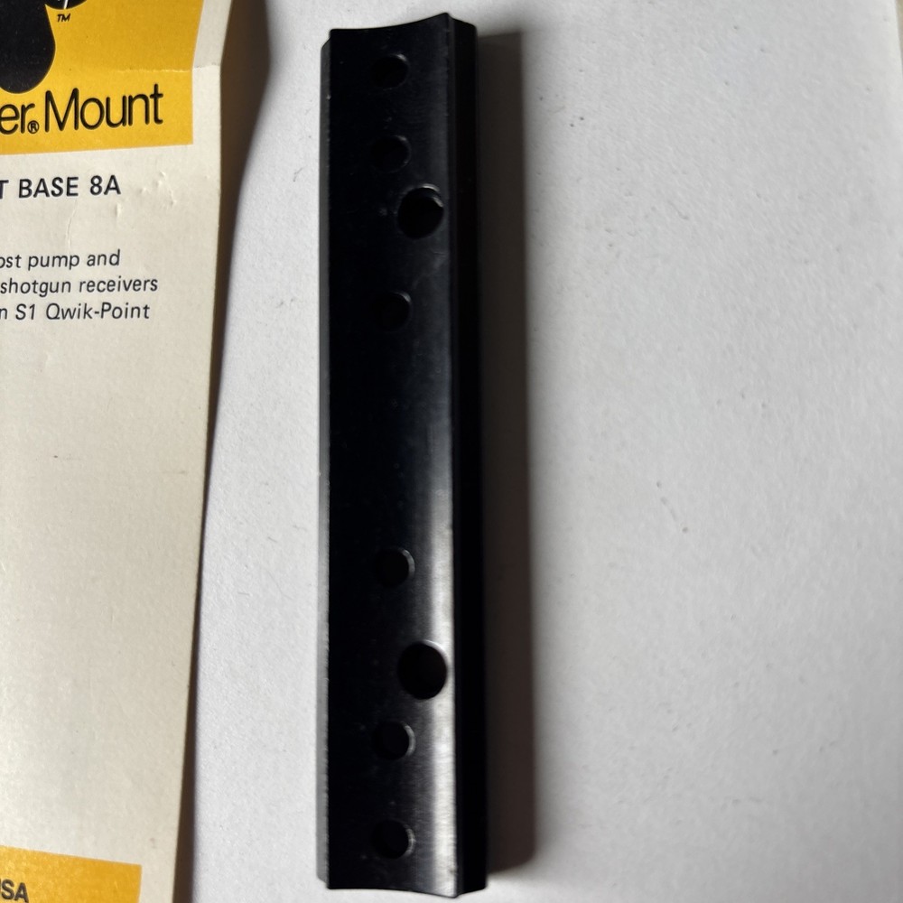 Weaver Side Mount Black Scope Base & Screws #8A