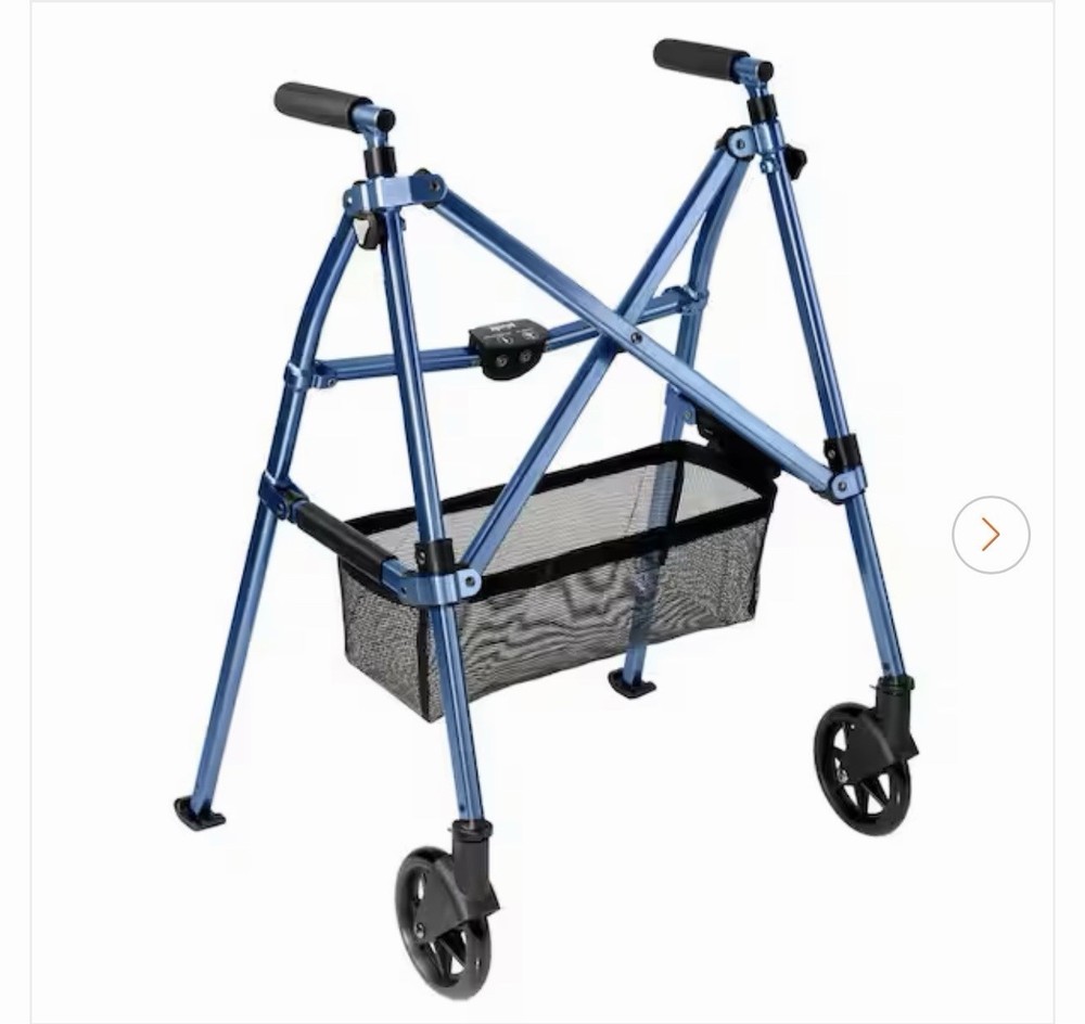 Stander Wonder Walker Plus, Lightweight Folding Mobility Aid Cobalt Blue