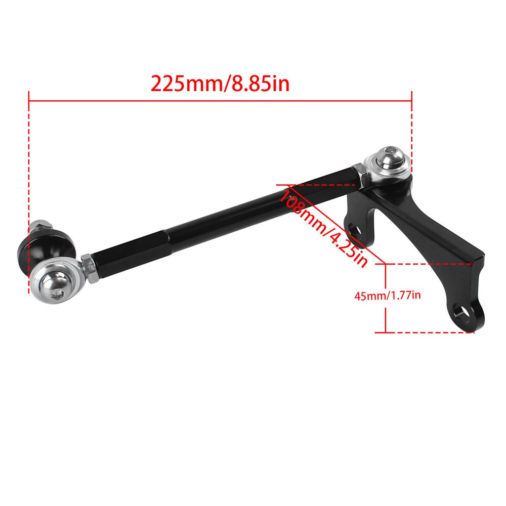 Black Anodized Frame Stabilizer For Harley Touring CVO Electra Glide 2009-2016