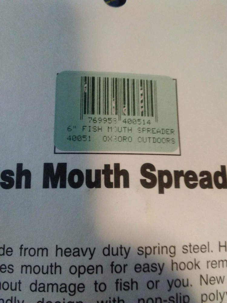 oxboro outdoors softip fish mouth spreader 6"